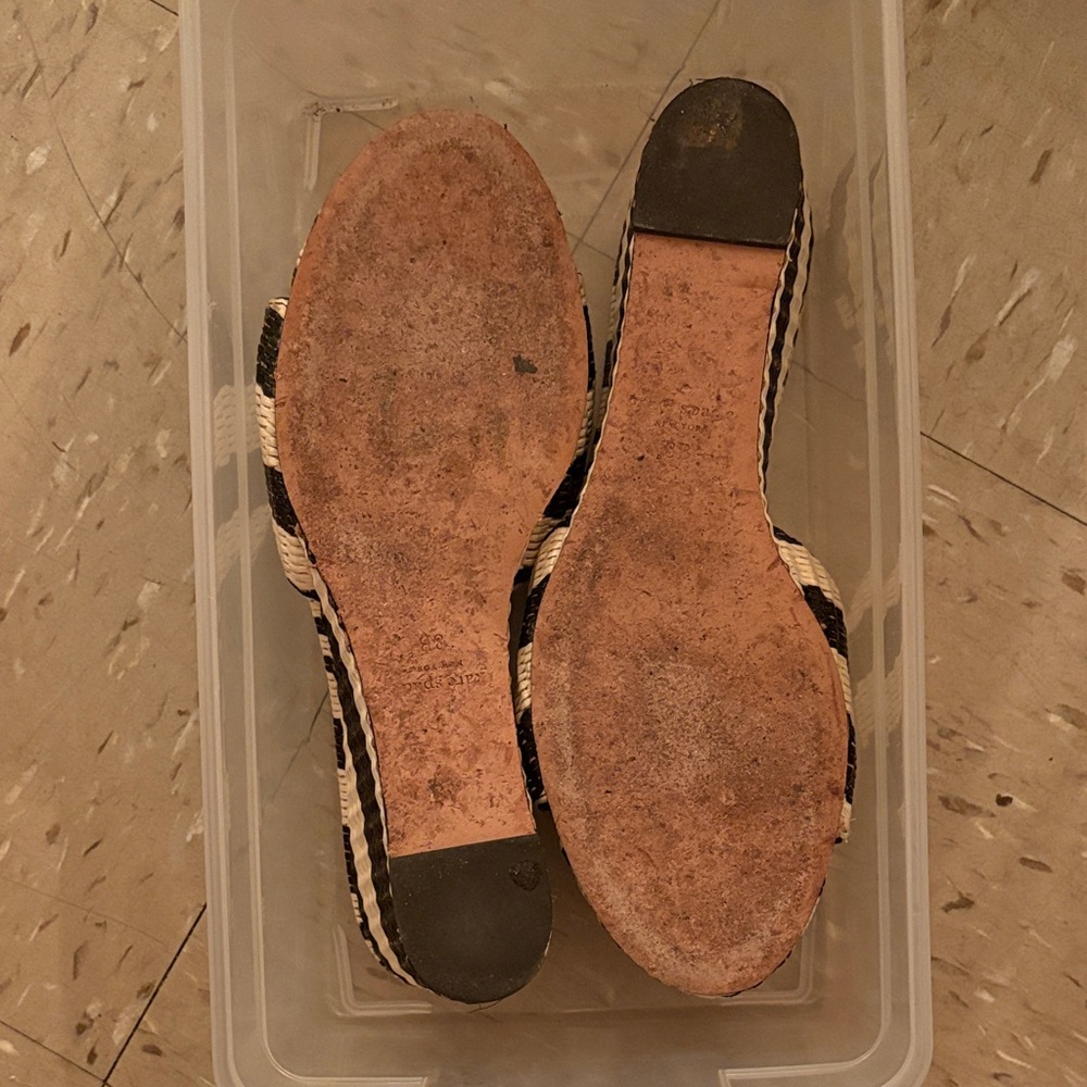 Kate Spade Black and Cream Espadrilles - Picture 3 of 3